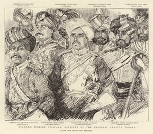 Diamond Jubilee Ziyaretçileri, İmparatorluk Hizmet Birliklerinin Subayları